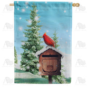America Forever Winter Delivery House Flag