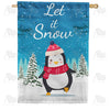 America Forever Dancing Penguin House Flag