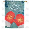 America Forever Orange Mittens House Flag