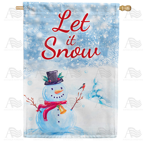 America Forever Let It Snow, Snowman House Flag