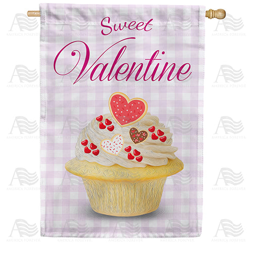 America Forever Sweet Valentine House Flag