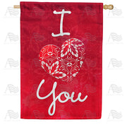 America Forever I Love You House Flag