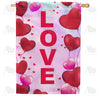 America Forever Love Is In The Air Hearts House Flag