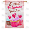 America Forever Sweet Valentine Wishes House Flag