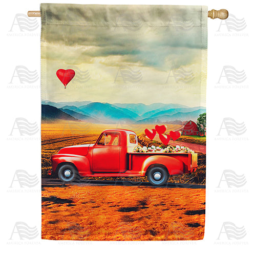 America Forever It's A Lovely Day House Flag