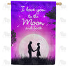 America Forever Young Love House Flag