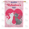 America Forever A Purr-Fect Love House Flag