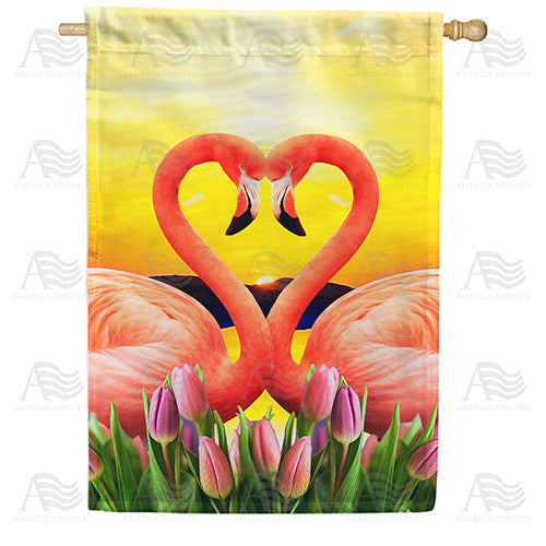 America Forever Heart To Heart House Flag