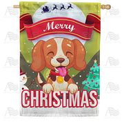 America Forever Yappy Christmas House Flag