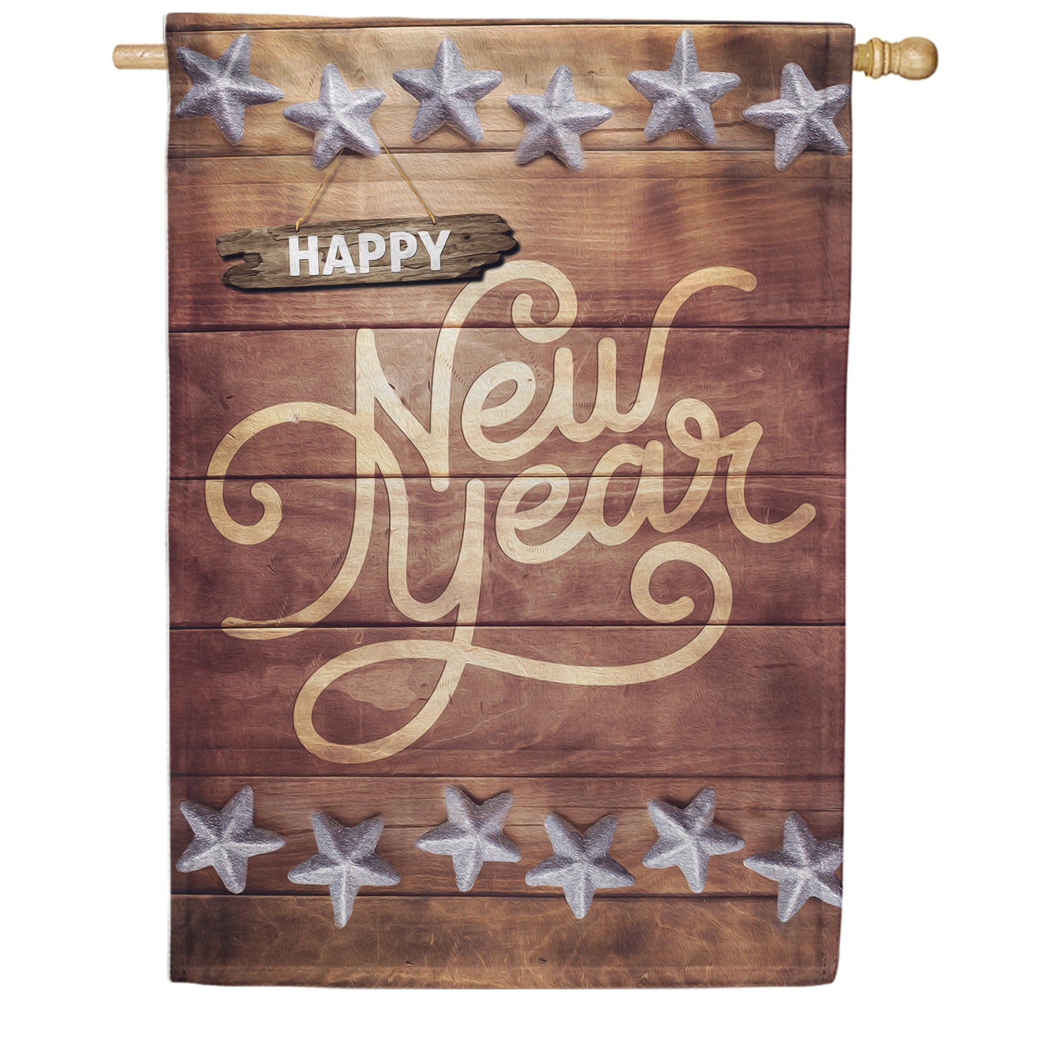 America Forever Western Style New Year House Flag