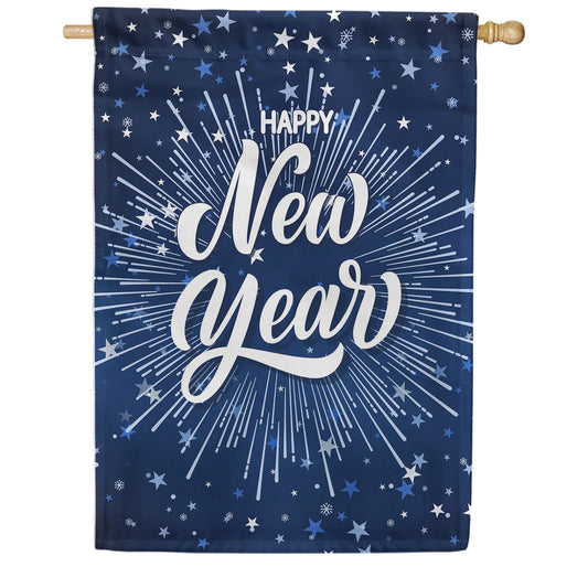 America Forever Blue Stars New Year House Flag