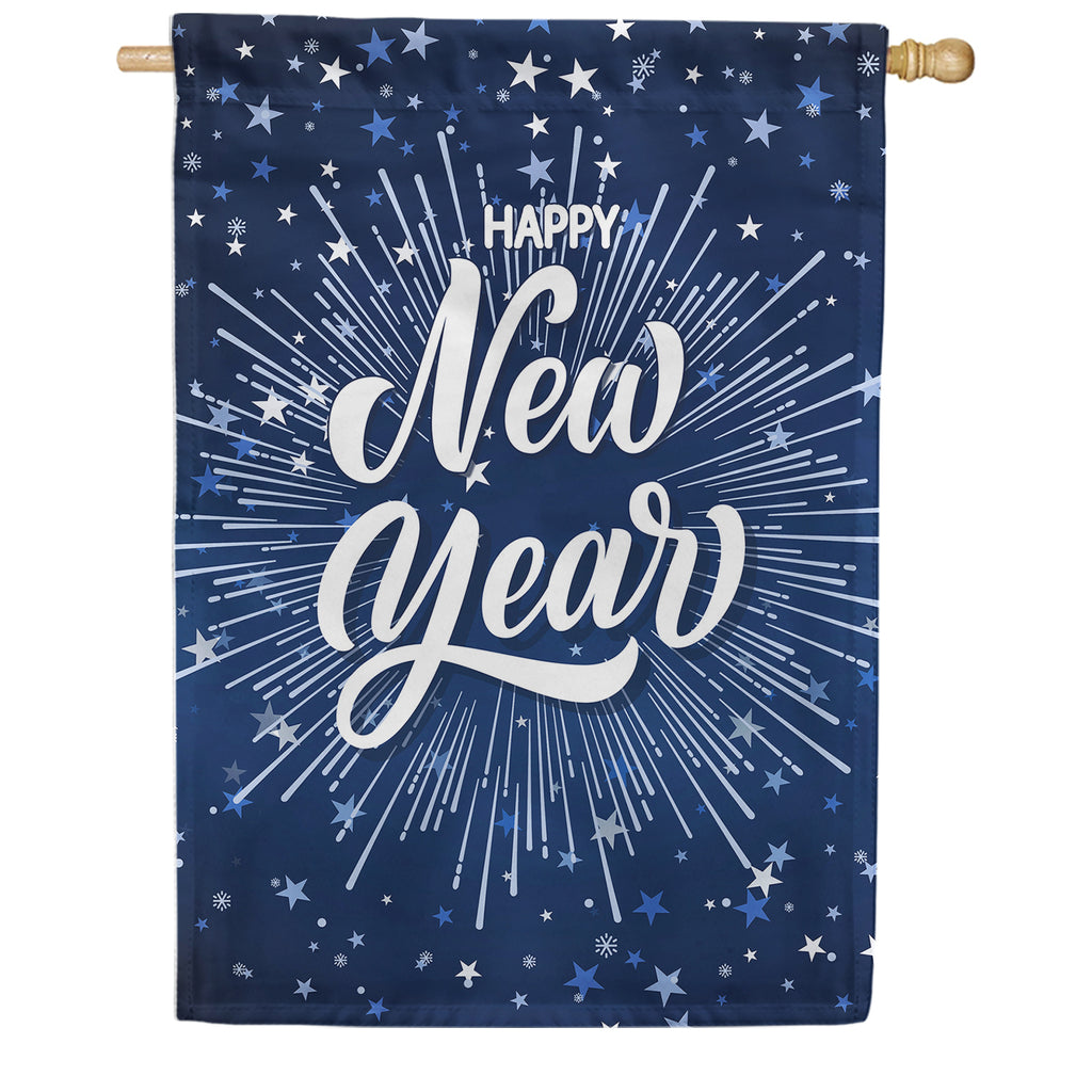 America Forever Blue Stars New Year House Flag