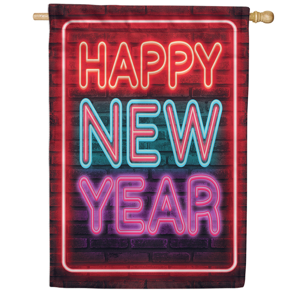 America Forever A Bright New Year House Flag