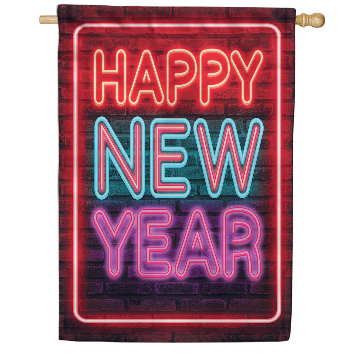 America Forever A Bright New Year House Flag