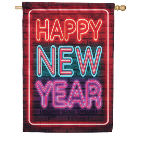 America Forever A Bright New Year House Flag