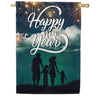 America Forever Bright New Year Ahead House Flag