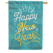America Forever Happy New Year House Flag