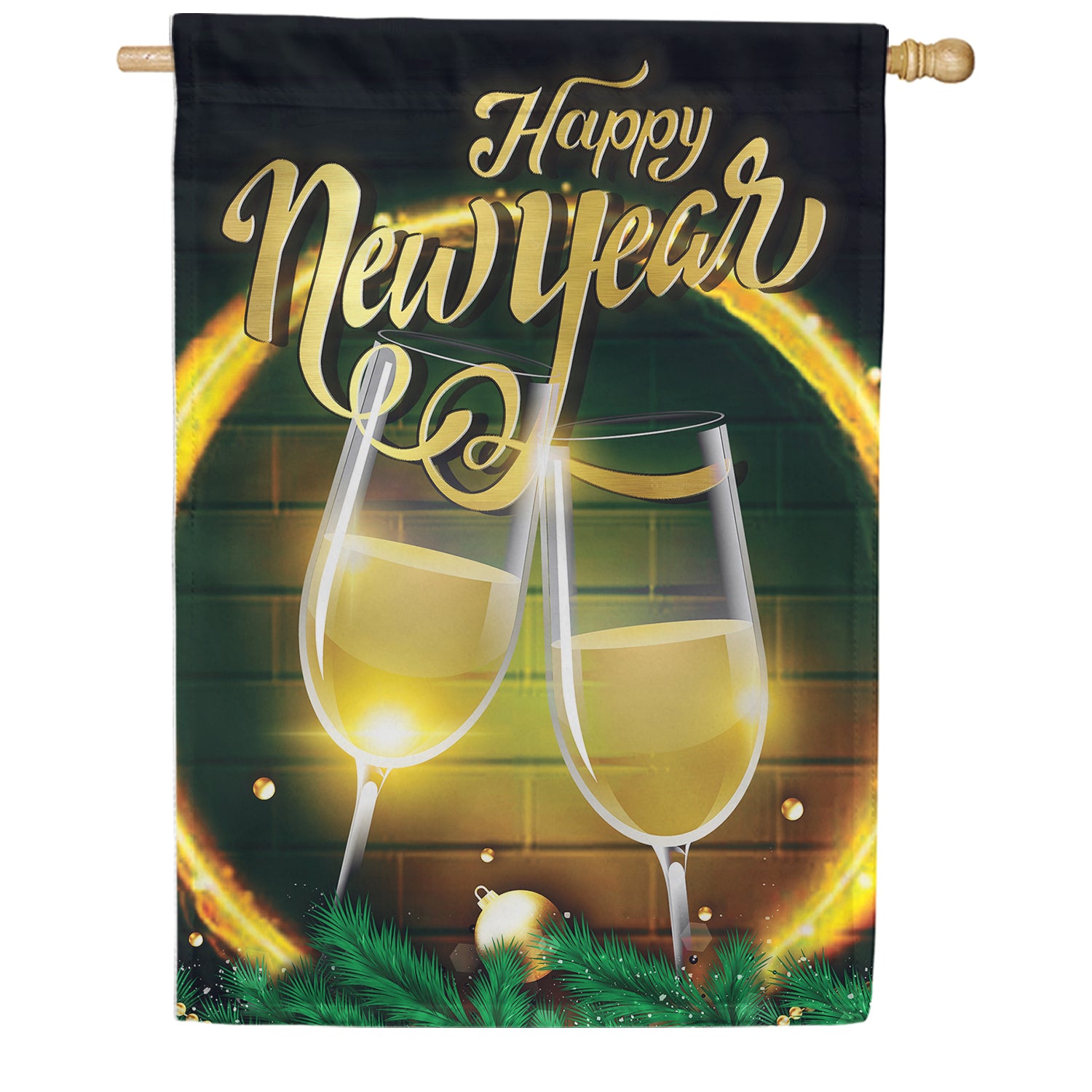 America Forever New Year Toast House Flag