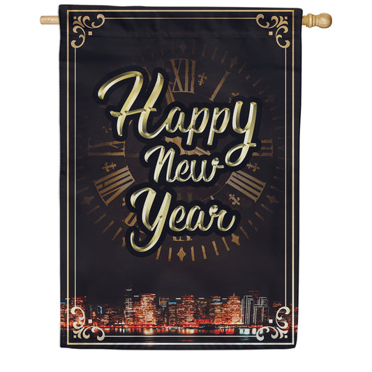 America Forever Time For A New Year House Flag
