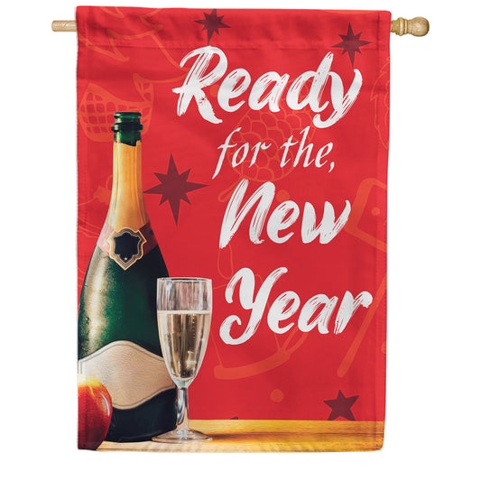 America Forever Ready For The New Year House Flag