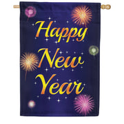 America Forever New Year Fireworks House Flag