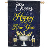 America Forever Cheers To The New Year House Flag