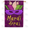 America Forever Glitzy Mardi Gras Mask House Flag