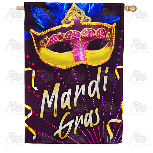 America Forever Carnival Mask House Flag
