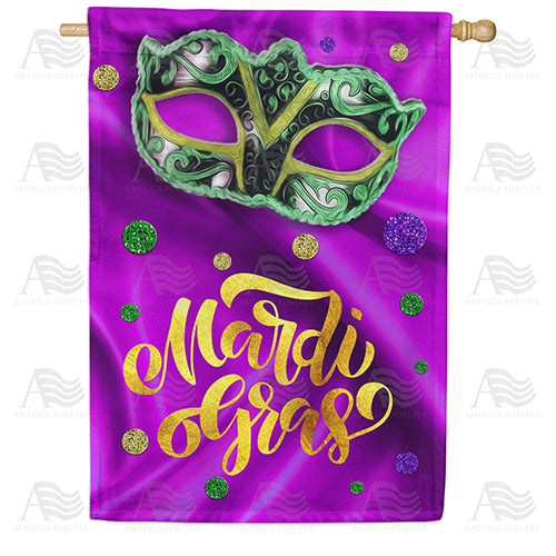America Forever Mardi Gras Doubloons House Flag