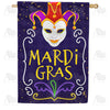 America Forever Mardi Gras Jester House Flag