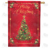 America Forever Merry Christmas Tree House Flag