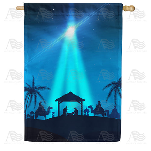 America Forever All Is Calm, All Is Bright House Flag