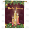 America Forever Tis The Season For Candles House Flag