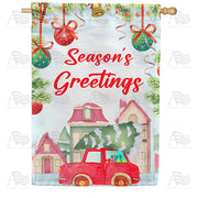 America Forever Christmas Tree Tradition House Flag