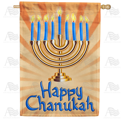America Forever Happy Chanukah House Flag
