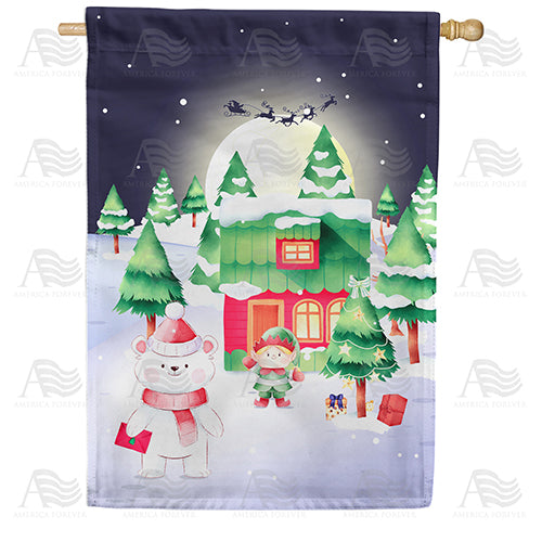 America Forever Santa Came! House Flag