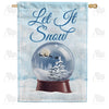 America Forever Let It Snow Globe House Flag