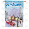 America Forever Winter Welcome House Flag
