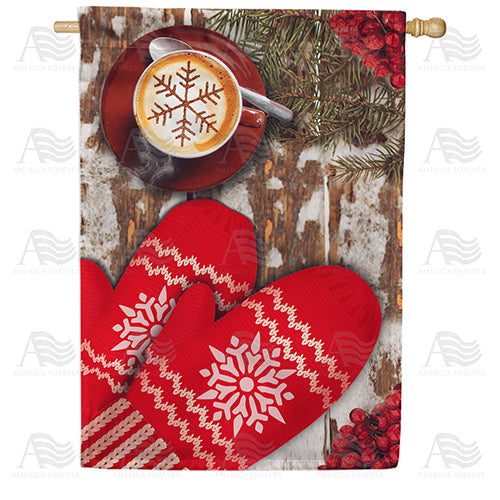 America Forever Winter Warmup House Flag