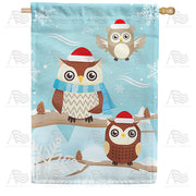 America Forever "Owl" Be Warm This Winter House Flag
