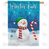 America Forever Snowman Fun House Flag