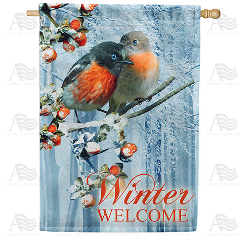 America Forever Birds Warm Cuddle House Flag