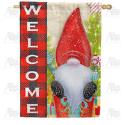 America Forever Christmas Gnome House Flag