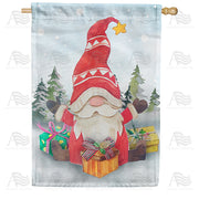 America Forever Santa Gnome House Flag