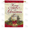 America Forever Keep Christ In Christmas House Flag