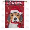 America Forever Santa Beagle House Flag