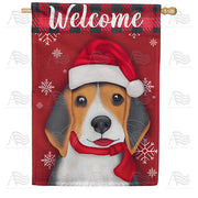America Forever Santa Beagle House Flag