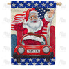 America Forever Santa's New Ride House Flag