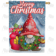 America Forever Santa's Tiniest Helper House Flag