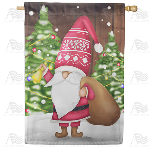 America Forever Gnome Bell Ringer House Flag